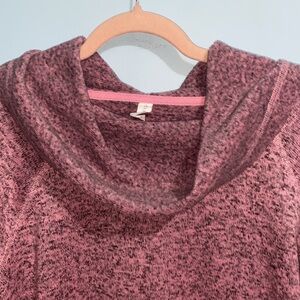PINK SWEATER COWL NECK by IDEALOGY  SIZE L SUPER WARM & CUDDLY EUC
